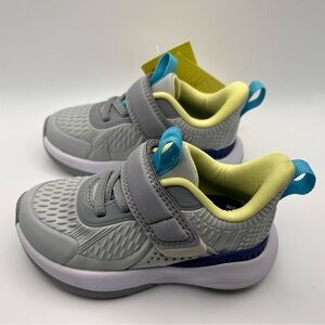 Stylish Kids Sneakers in Gray and Blue